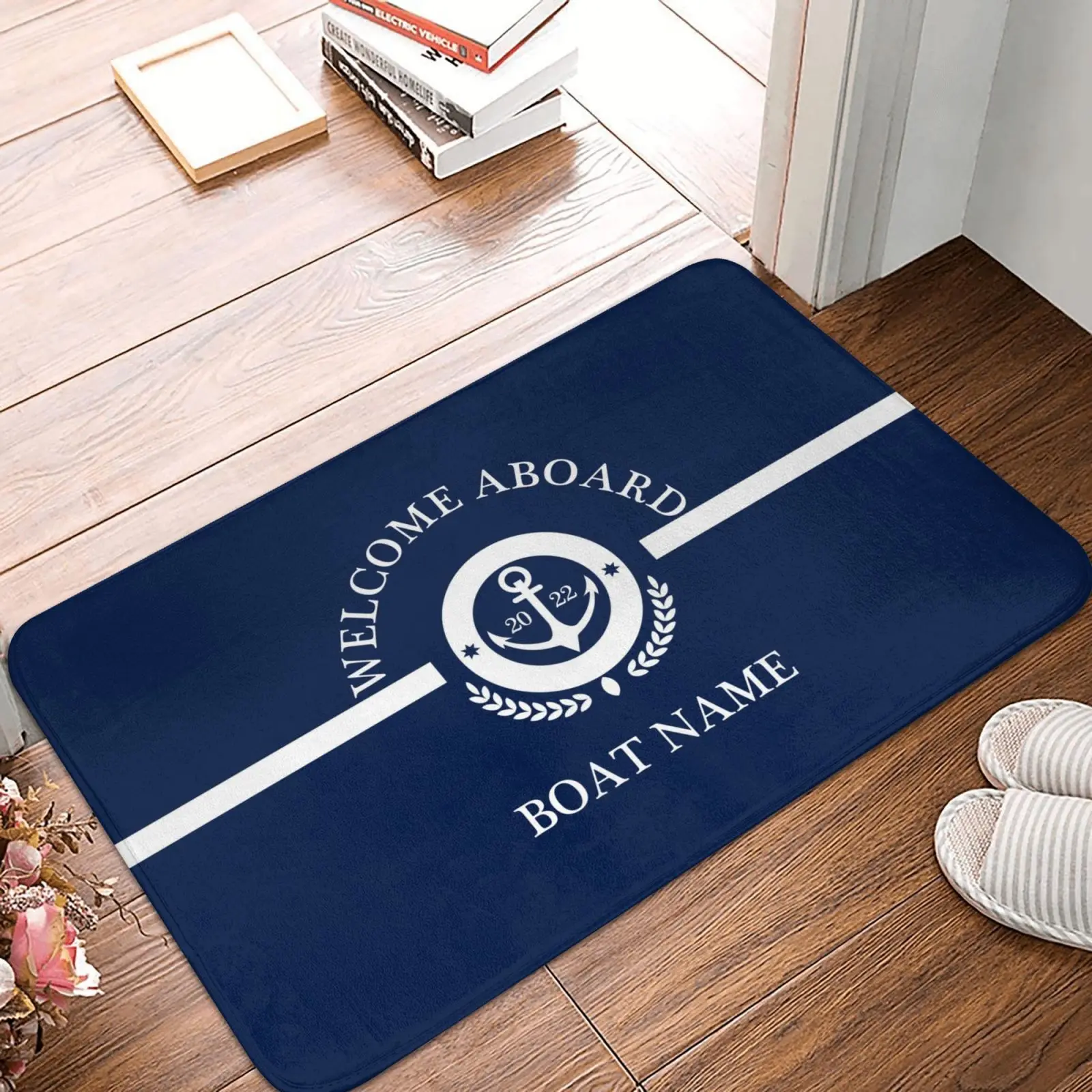 dark blue nautical series home bathroom and kitchen floor mats bathroom mats door mats bathroom supplies can be customized