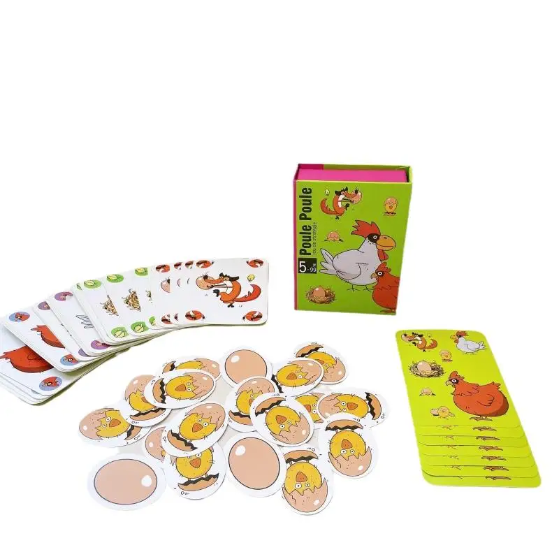 【BS】1 Set Gioco di Carte Hot Drecksau Black Sheep Piou Piou, Gioco da Tavolo Chicken Chiu Chiu, Giocattoli Educativi e Regali