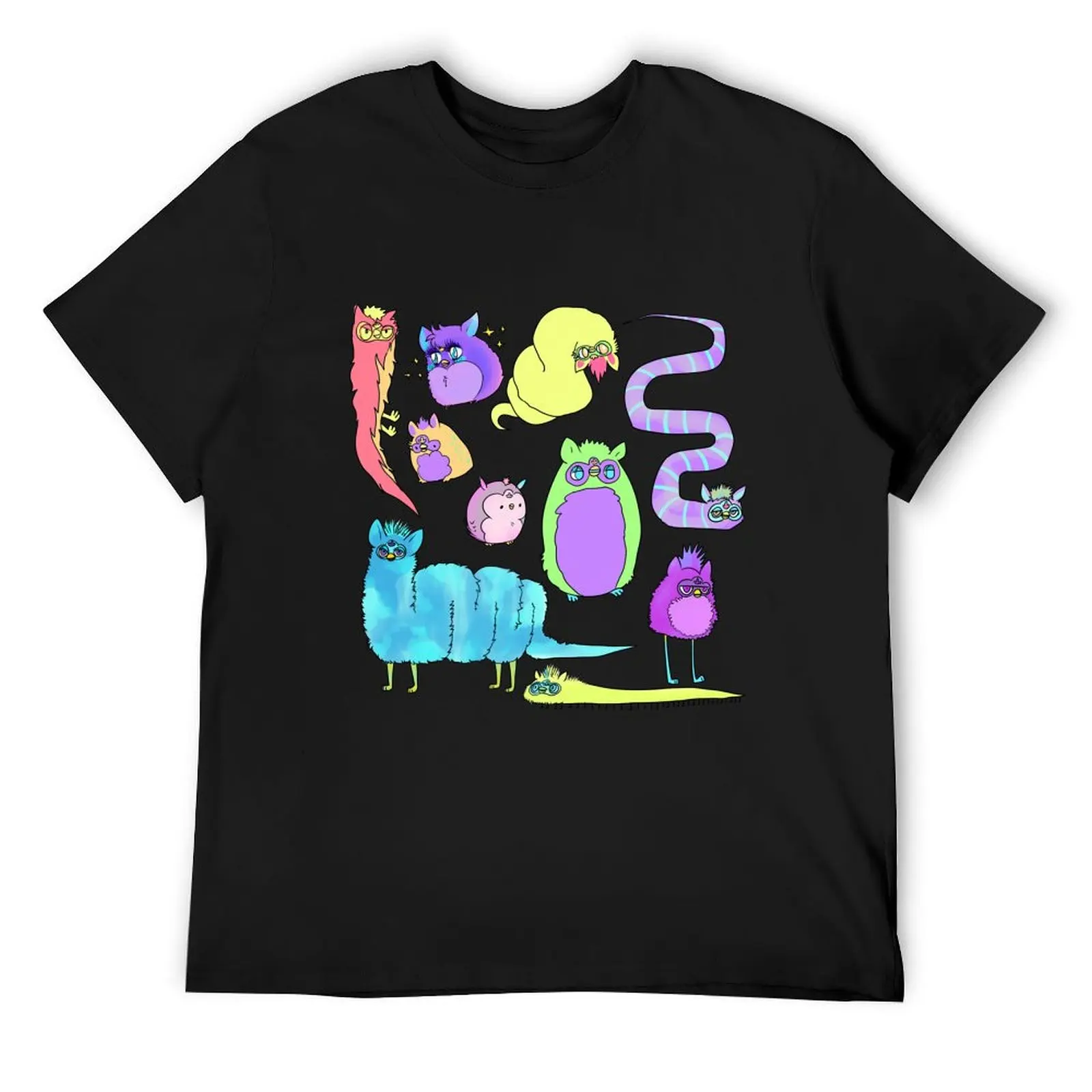 

weird furbies T-Shirt T-shirts man custom t shirt graphic shirts baggy shirts men t shirts high quality