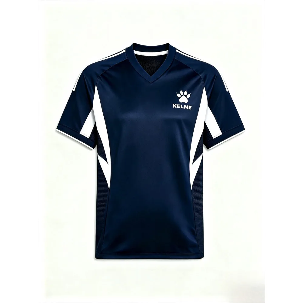 Men V‑Neck Short Sleeve T‑Shirt Color Block Contrast Panel Casual Training Workout Athletic Outdoor Daily Wear Tops