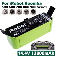 14.4V 12800mAh Li Ion Battery for iRobot Roomba Cleaner 900 800 700 600 Series 960 980 981 965 895 890 860 695 692 690 680 675
