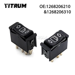YITRUM 1268206210 1268206310 Electric Window Control Switch Button For Mercedes-Benz W123 W126