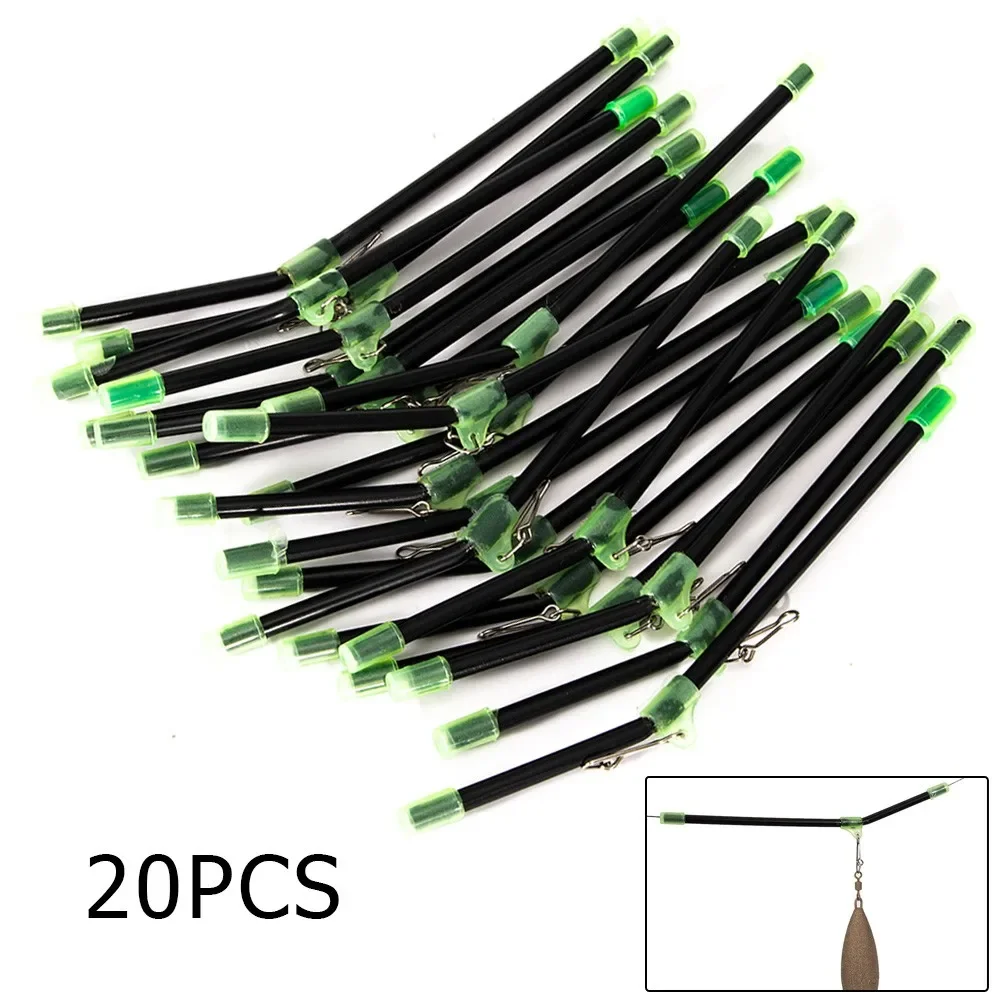 5/20pcs Sea Fishing Anti-Tangle Feeder Boom Luminous Anti Tangle Booms With Snaps Tube Balance Connector Tackle Anti Tangle