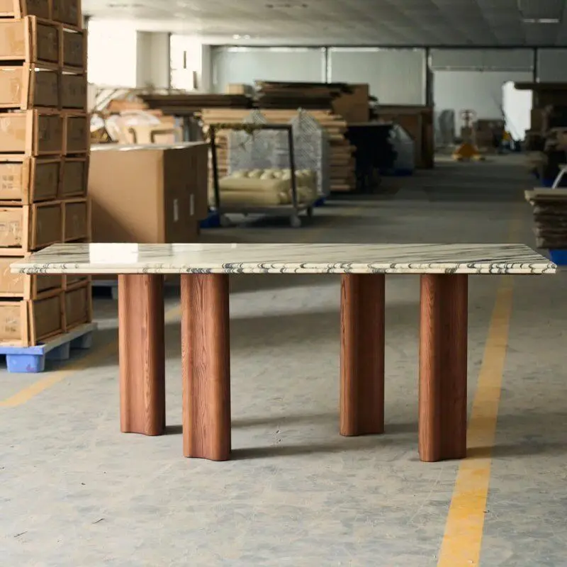 Mesas De comedor modernas De estilo nórdico, Cuisine cuadrada De madera, Mesas De comedor De lujo, Mesas De Restaurante De madera, muebles para el hogar