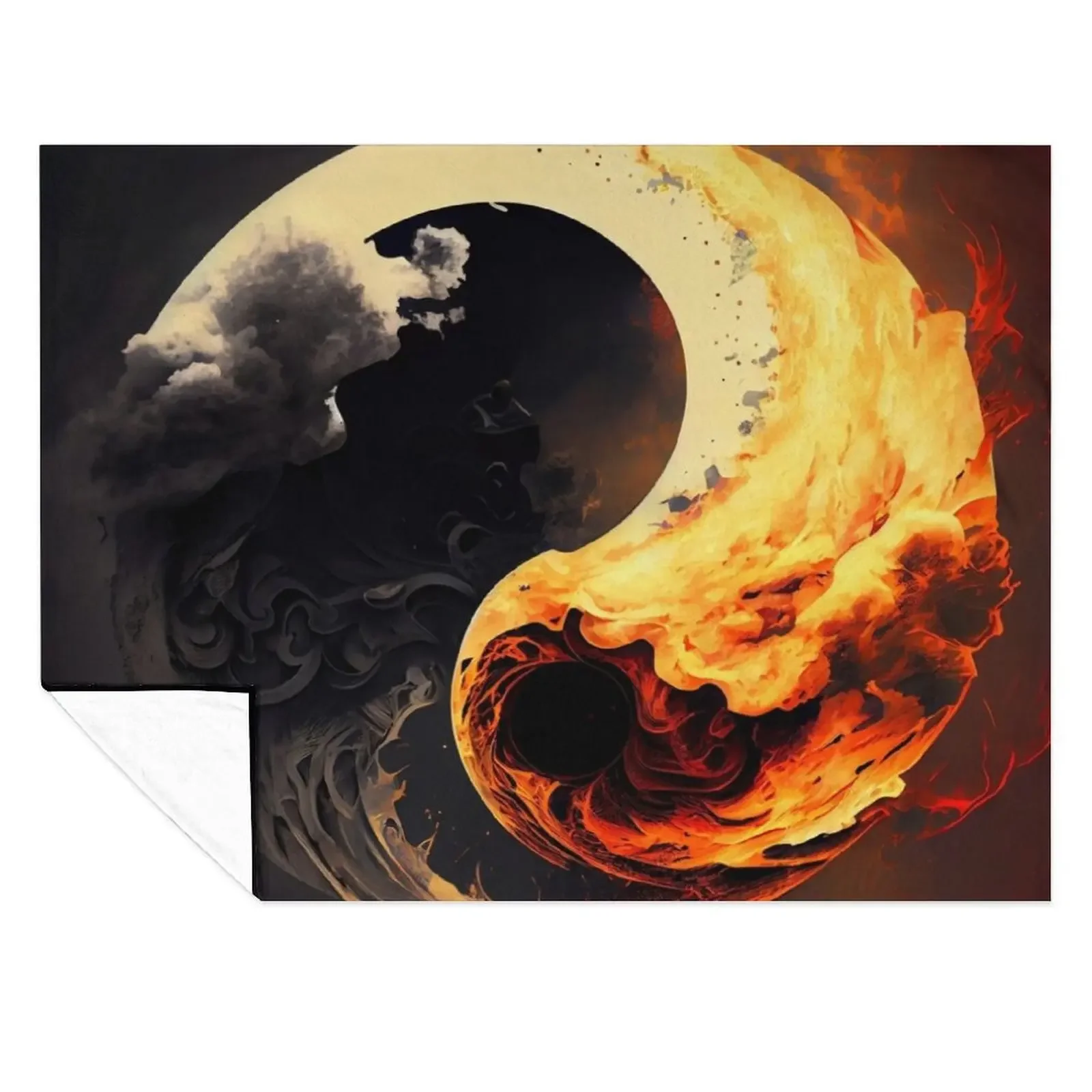 

Yin Yang opposing forces Throw Blanket Single Decorative Sofas Furrys Summer Beddings Blankets