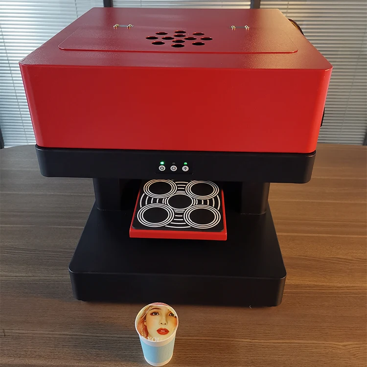 Wholesale Price 4 Cup Selfie Edible Printer Latte Art Coffee Picture Ink Coffee Printer  Machine