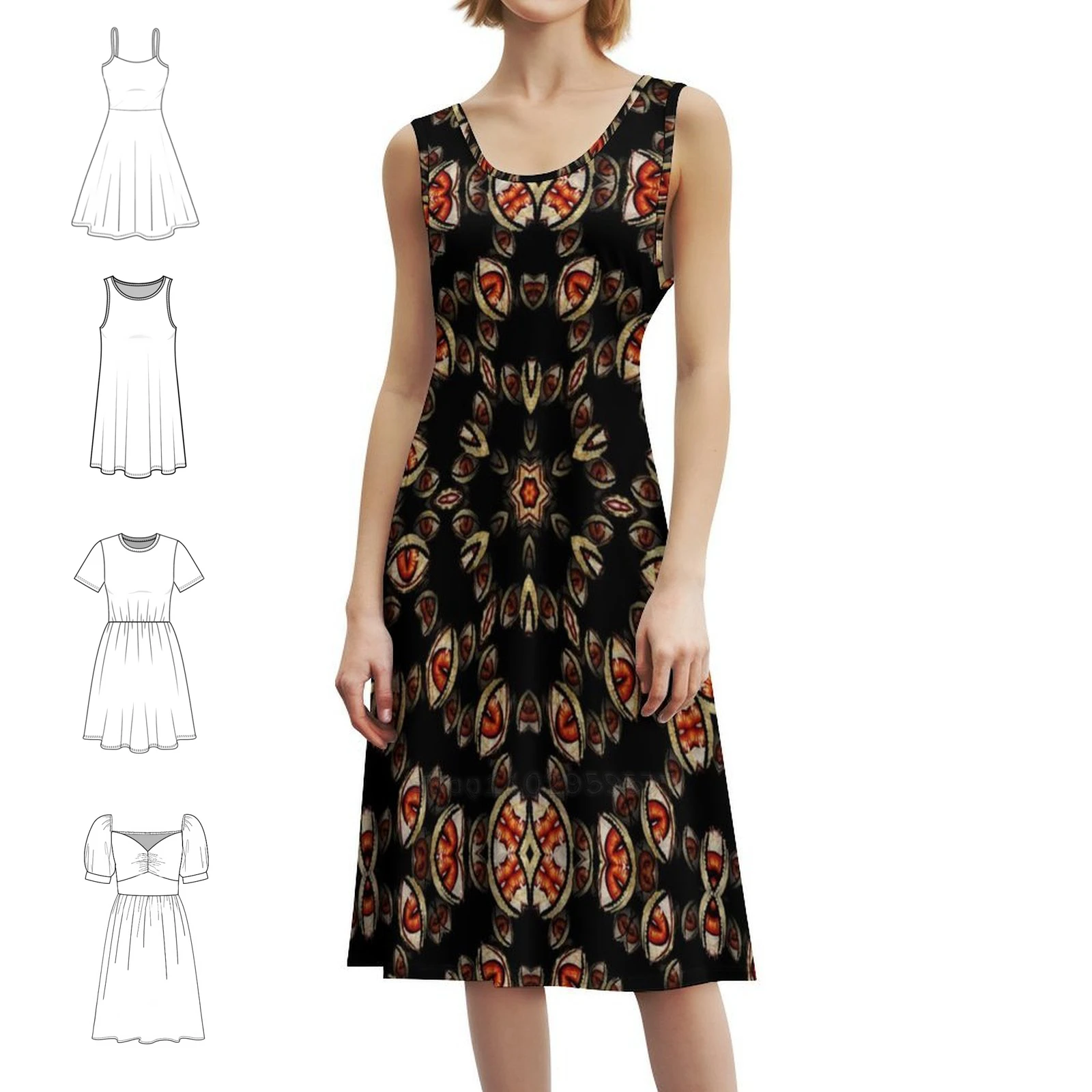 Castle Of Madness Korean Style Dress For Women Elegant Casual Dress For Party Or Daily Wear Alucard Schrodinger Major Hellsing