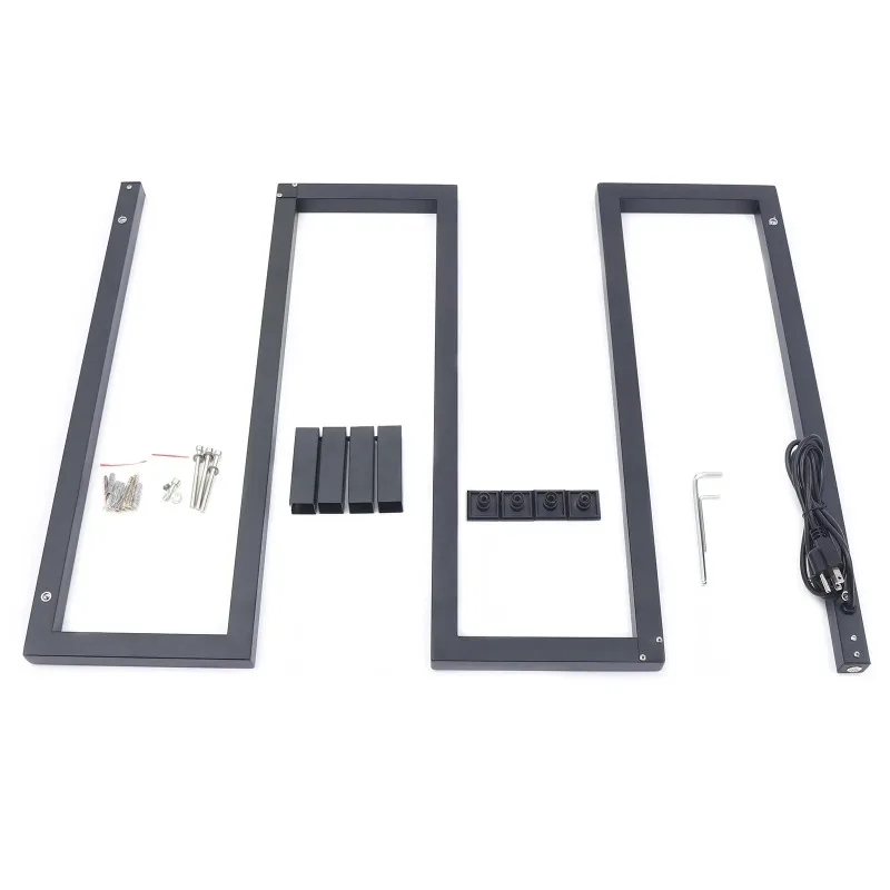 Black 304 Stainless Steel Electric Towel Warmer Towel Warmer Rack With 5 Bars Wall-Wounted Towel Drying Rack For Bathroom  BCC