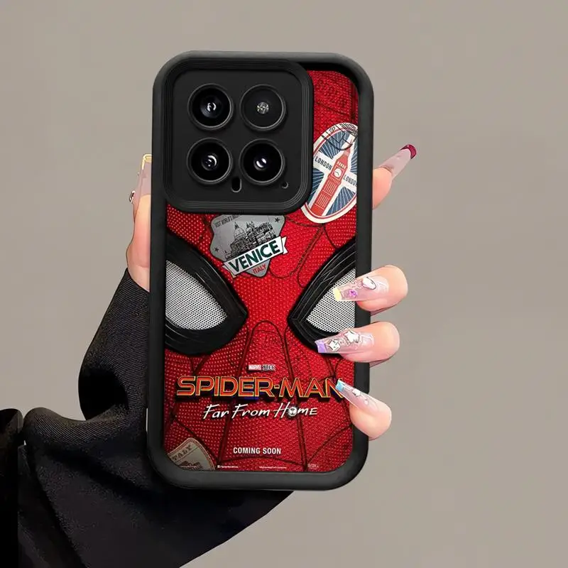 phone cases for Redmi Note 13 5G 9S 11 9 12 Pro 12C 12 4g 12S 10 Lite Angel Eye Ladder fundas Cover Marvel Spider-Man Deadpool image 5