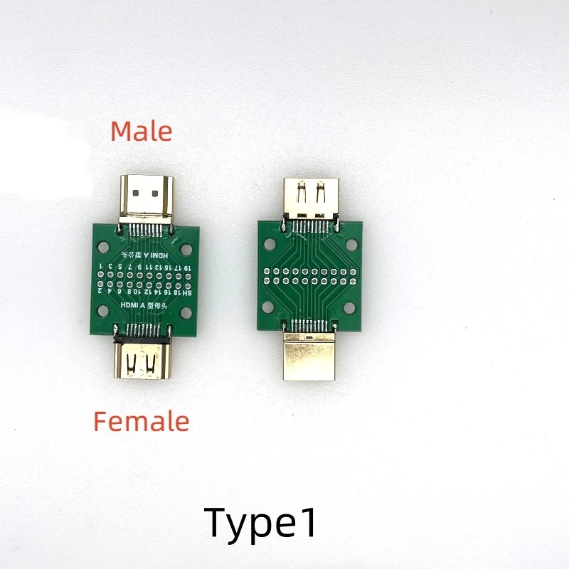 1PCS HDMI A Male to Male Test Board with PCB Board Transfer A Type Male to Female Base Mutual Conversion Circuit Board Fixture