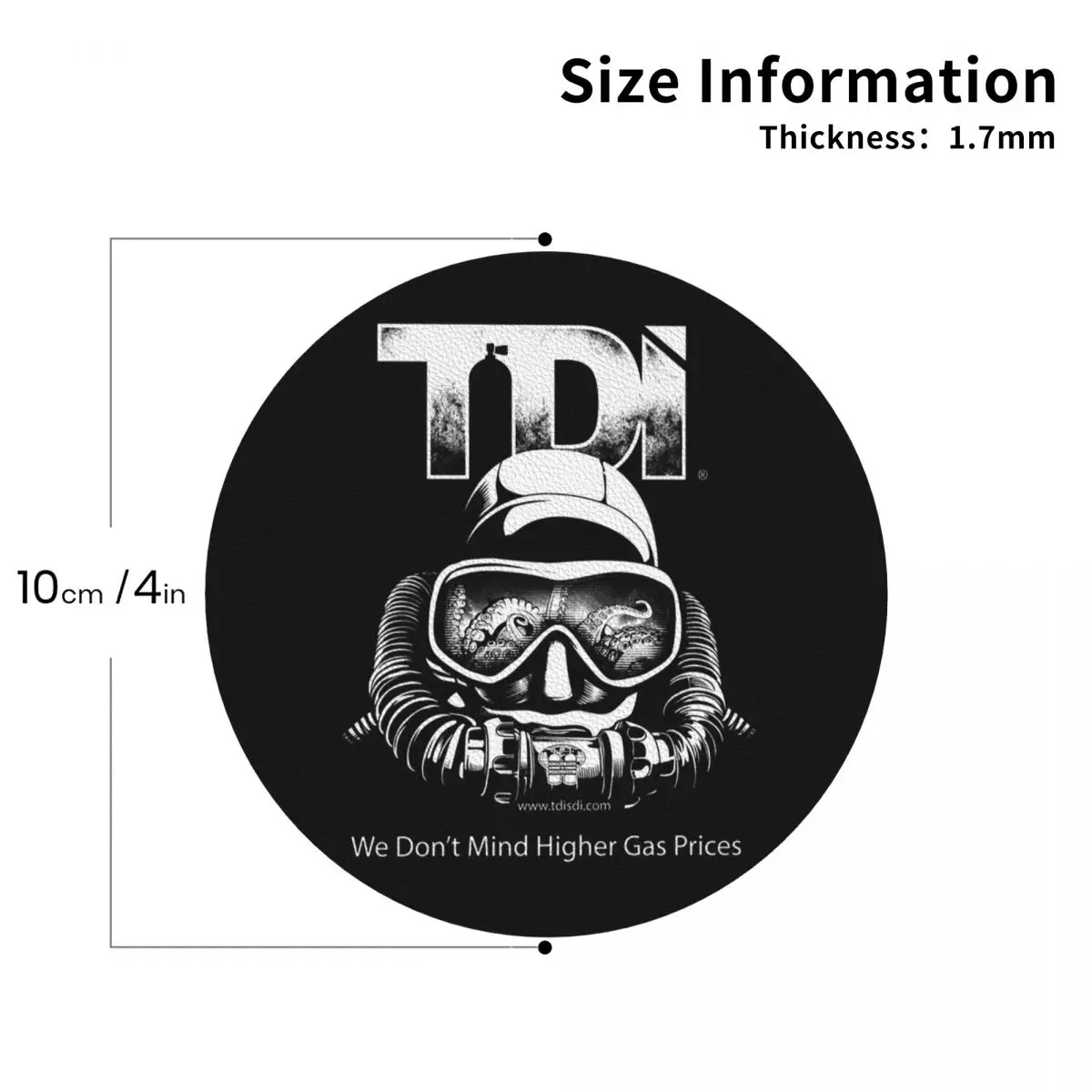 Dive Scuba Diving Helmet Basic Coasters PVC Leather Placemats Insulation Coffee Mats for Decor Home Kitchen Dining Pads Set of 6
