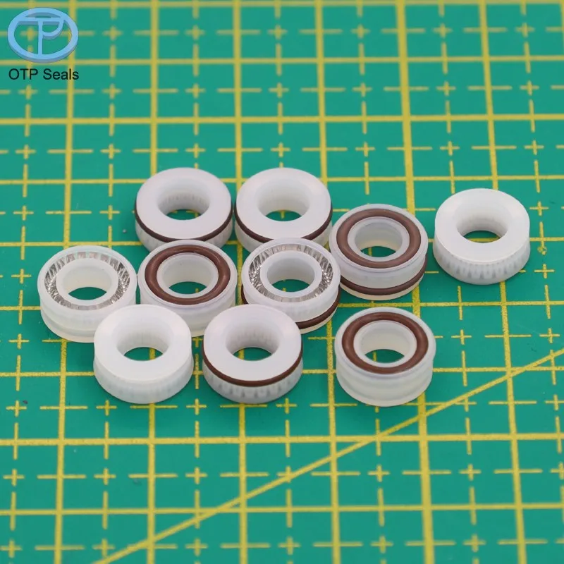 UHMWPE Wear-resistant Spring Energized Seal Custom Seals V-Spring FKM O Ring Industrial Non-Standard Parts OEM Factory ODM