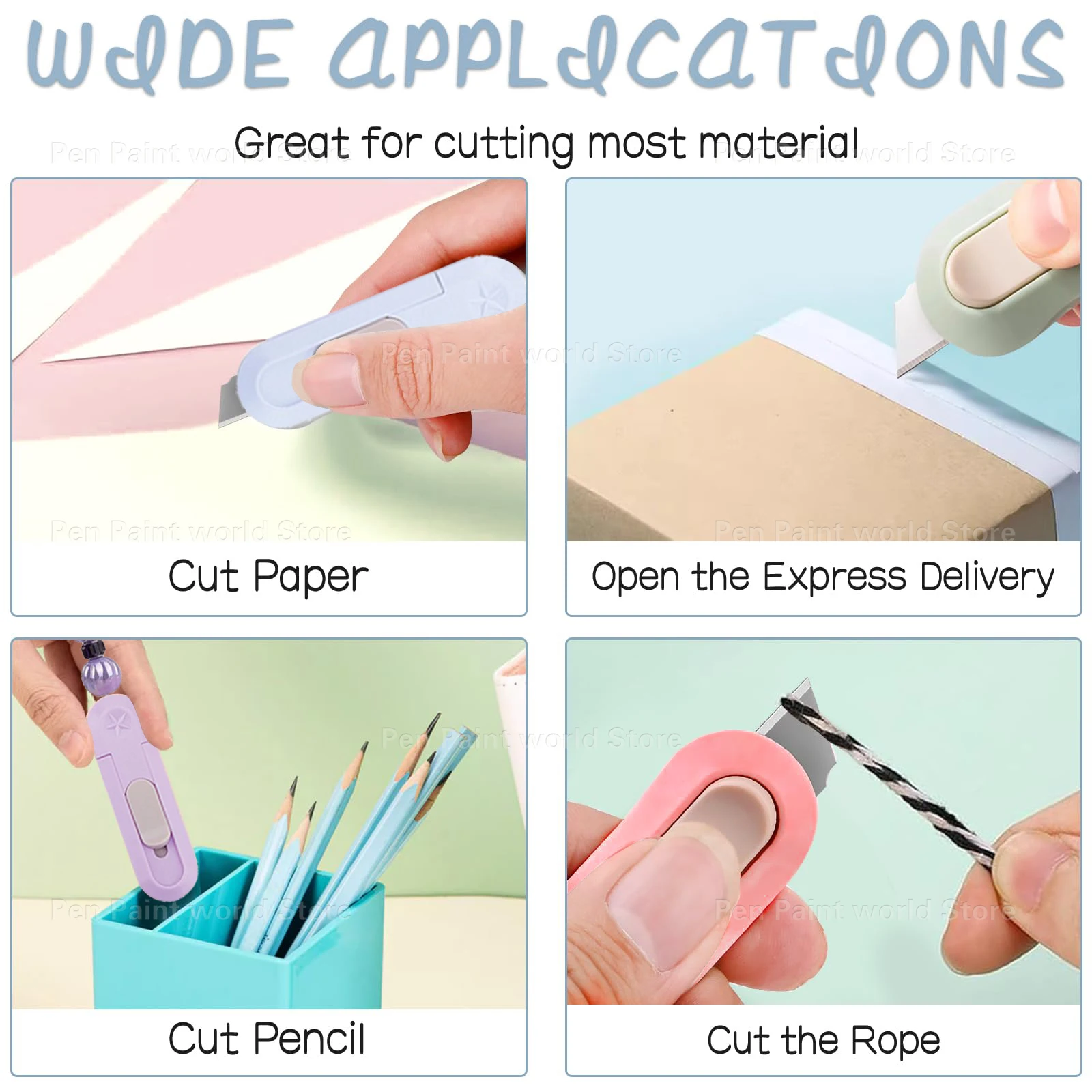 36Pcs Creative Bead Design Package Cutter - Multi-Purpose Utility Knife for Art Projects