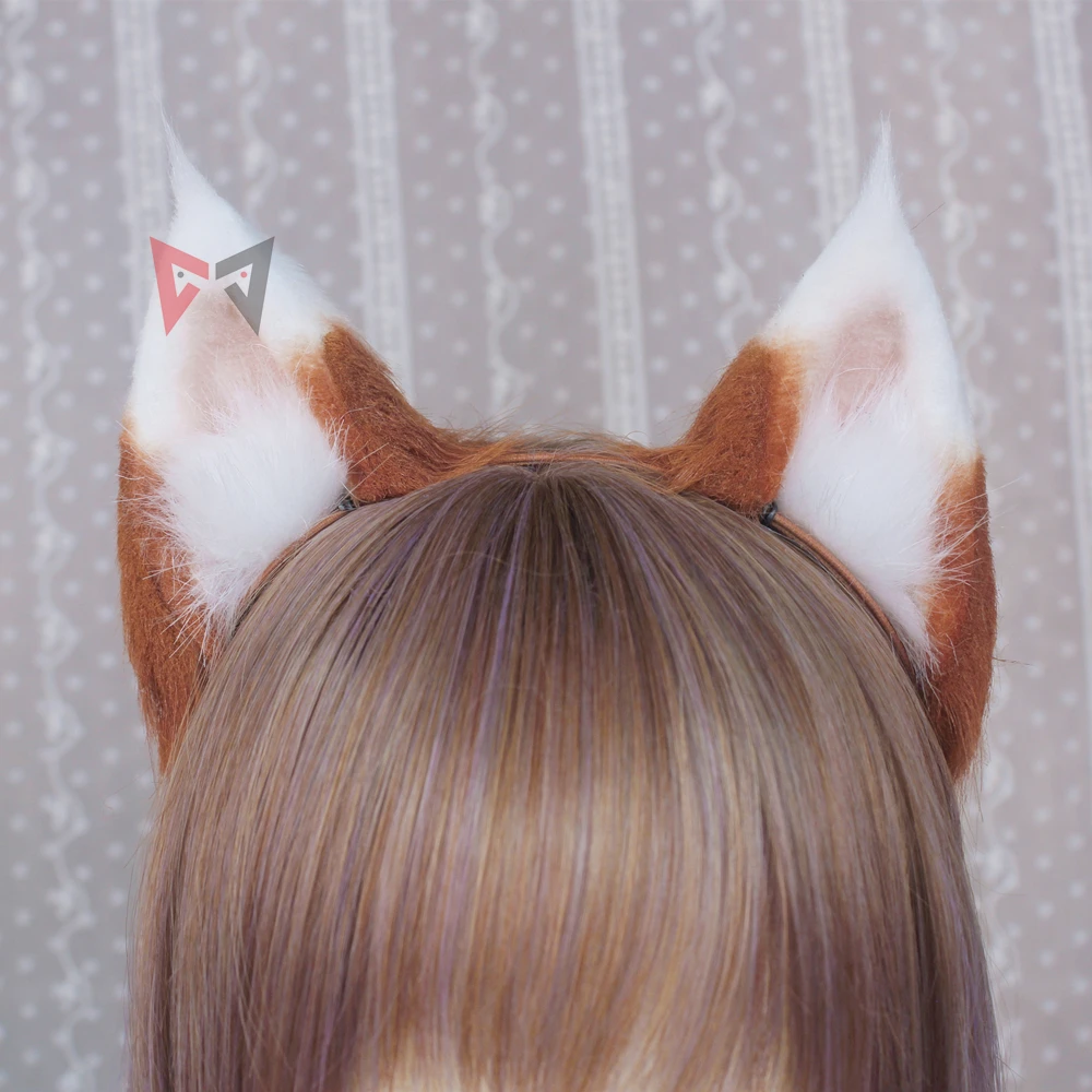 

New Anime "spice And Wolf" Holo Cosplay Wolf Fox Ears Hair Hoop Hand Made Work Costume Accessories Custom Made