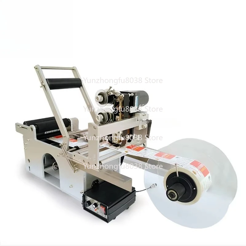 

Полуавтоматическая этикетировочная машина для круглых бутылок MT-50D, этикетировочная машина с датой производства, печать кодов партии