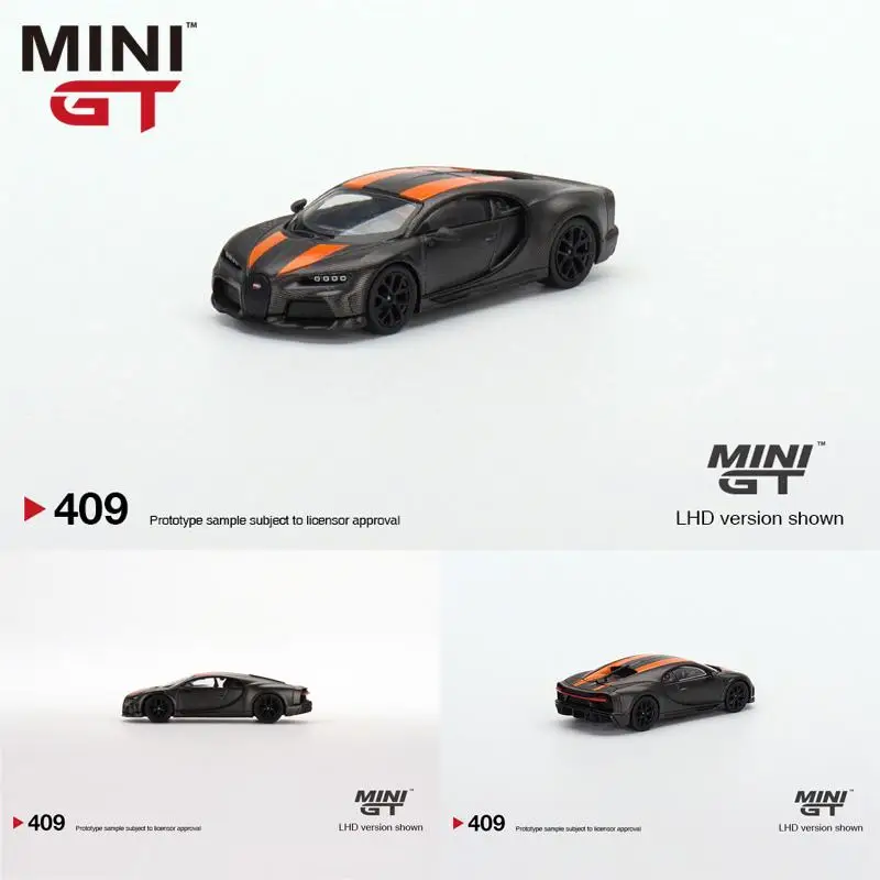 MINIGT 1:64  Bugatti Chiron Super Sport #409 Diecast Model Race Car Kids Toys Gift