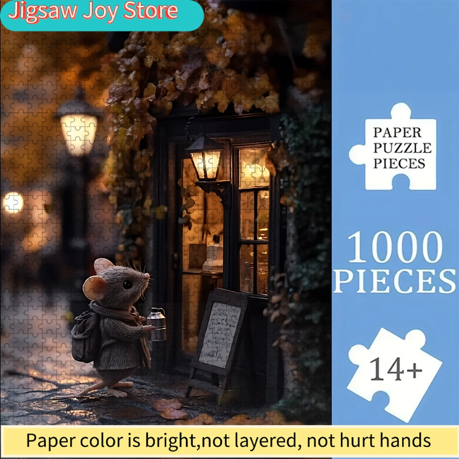 

A Jigsaw Puzzle Featuring a Delightful Mouse Scene, Perfect for Teens And Adults. It Makes a Great Gift for Valentine'S Day,