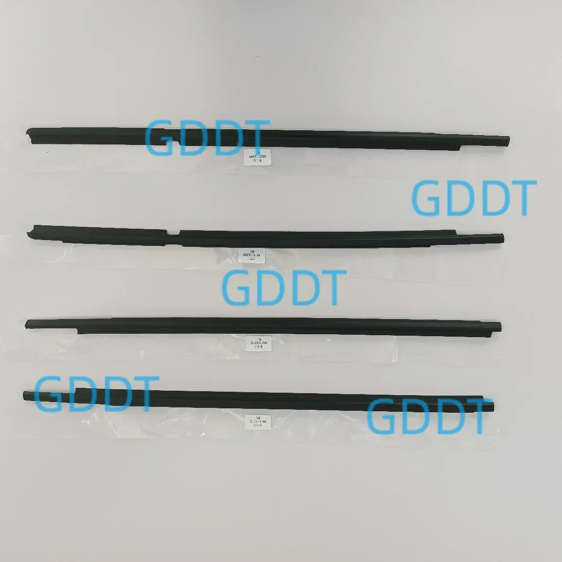 4 Pcs Windows Glass Rubber Weatherstrip for Toyota Vios AXP4 Sedan 2004-2006 Outer Window Moulding 68210-0D030