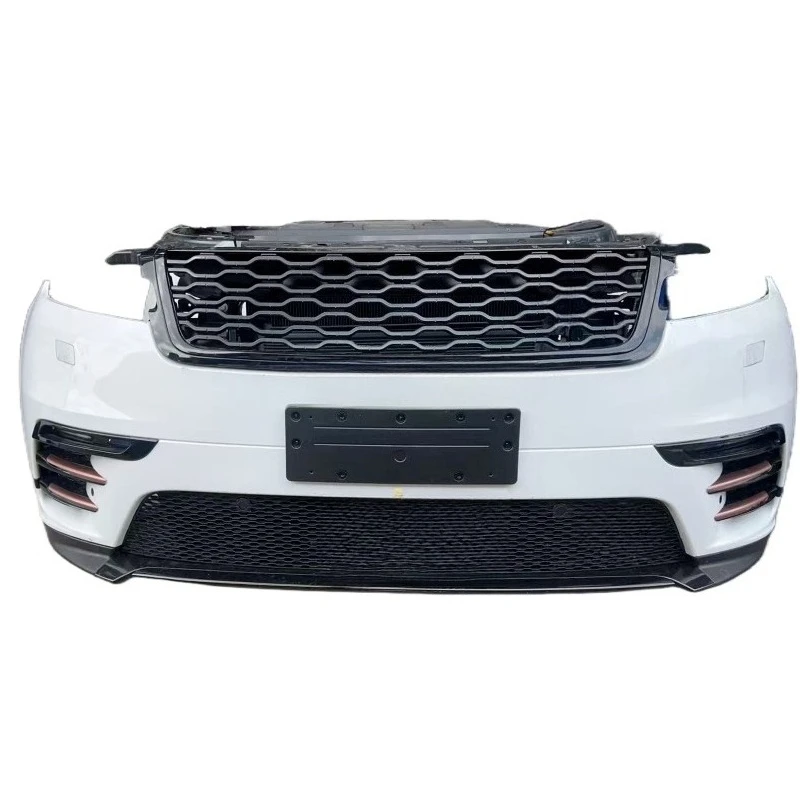 

Complete car bumper assembly for front and rear bumpers with radiators and electronic fan body bumpers