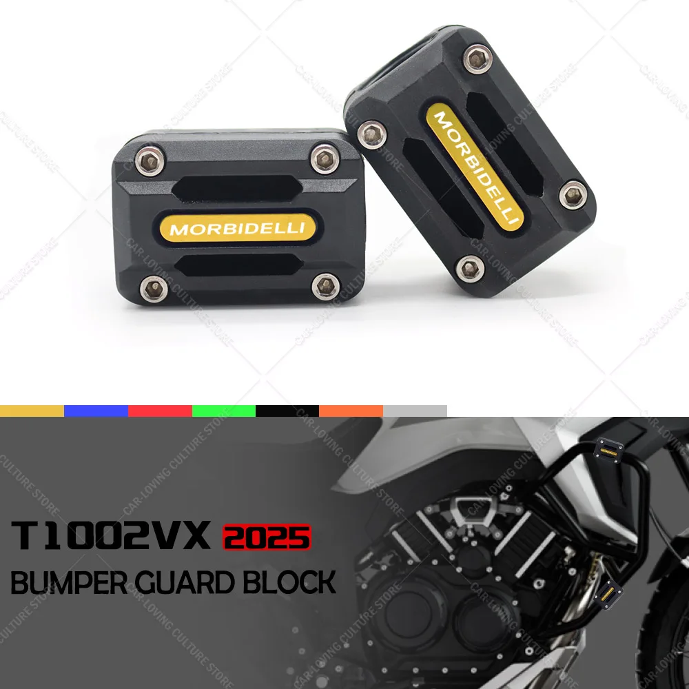 

22/25/28mm Motorcycle Engine Crash Bar Protection Bumper Decorative Guard Block For Morbidelli T1002VX T 1002 VX 2025