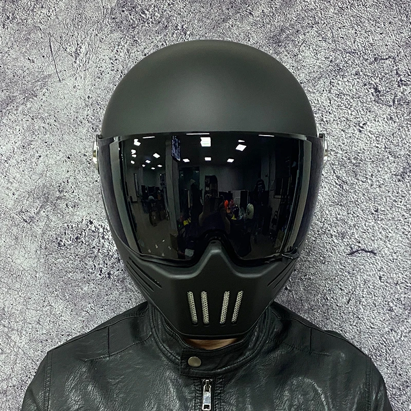 Винтажный мотоциклетный шлем rambler круиз для мужчин и женщин полный шлем Серый всесезонный портативный зимний 3C сертификат