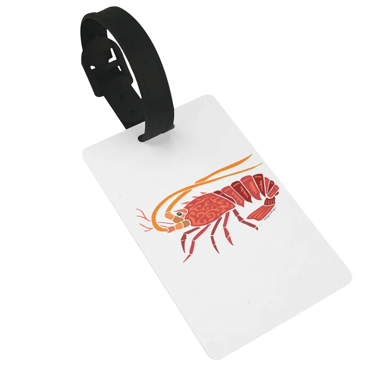 California Spiny Lobster Design - Colored Luggage Tags Suitcase Accessories Travel Baggage Boarding Tag Portable Label Holder