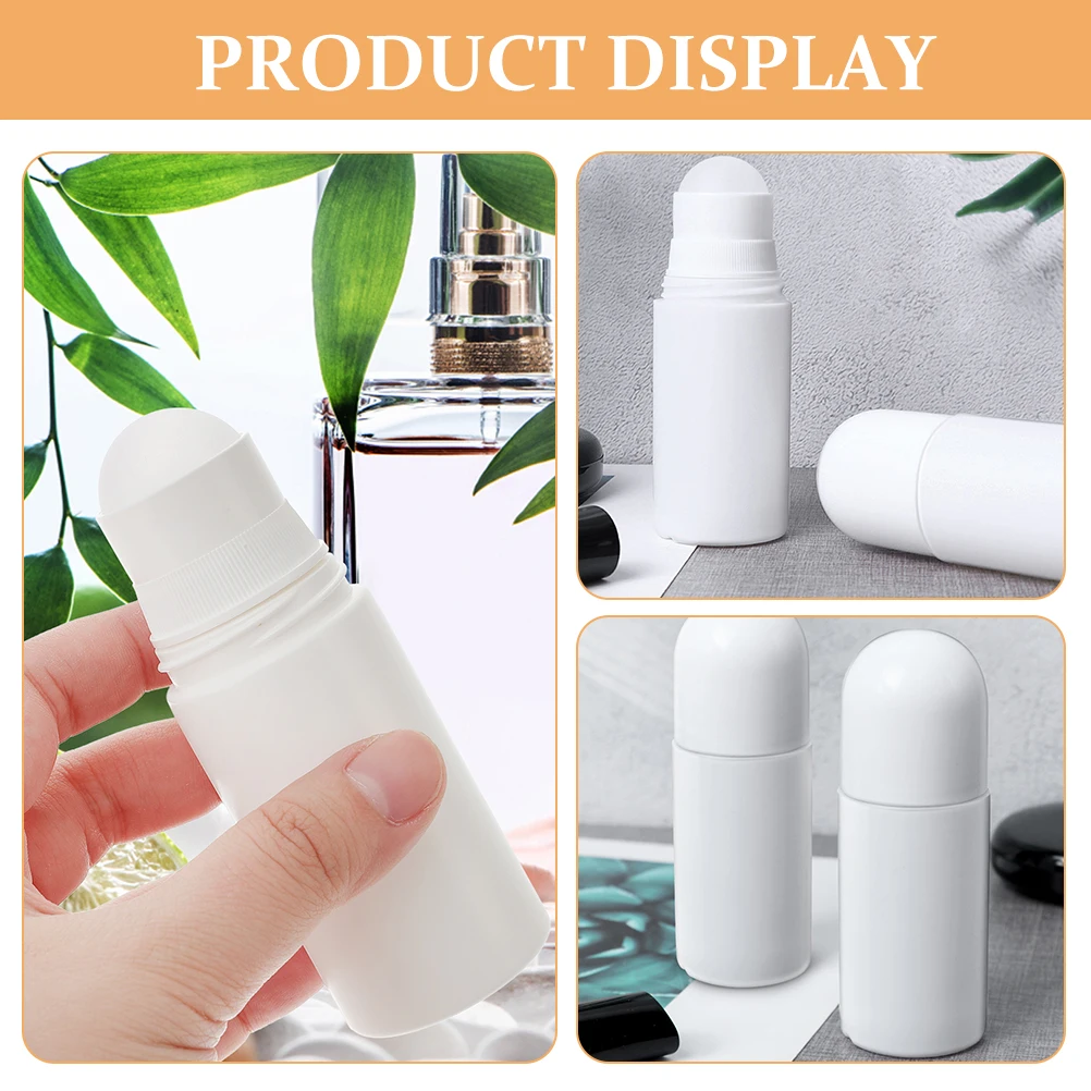 

10pcs 30ml Roller Bottles Portable Refillable Travel Scent Bottles for Essential Oils Perfume Samples Empty Containers Plastic