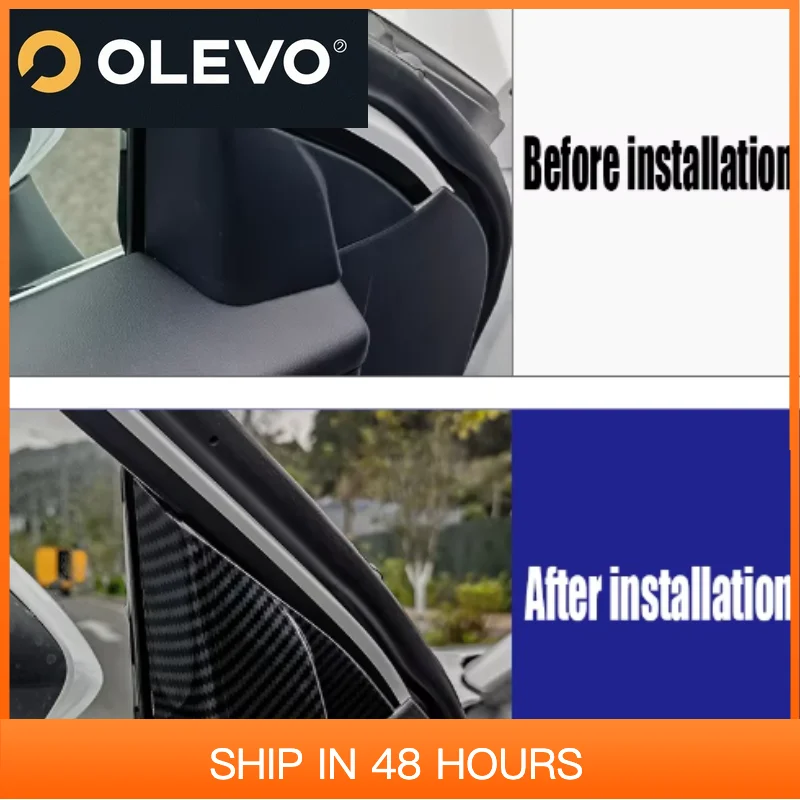 

Новинка для Toyota Camry XV80 2024, дверь автомобиля, стойка, треугольная крышка, передний оконный рожок, декоративная рамка, наклейка, интерьер