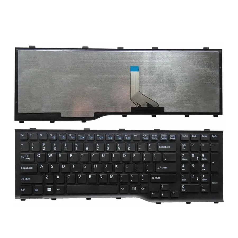 New US Russian Keyboard For Fujitsu Lifebook AH532 A532 N532 NH532 MP-11L63SU-D85 CP569151-01 Black English RU