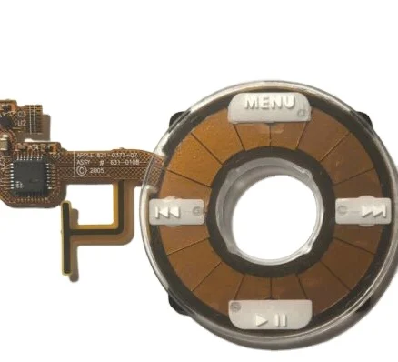 Clear Clickwheel with Flex  for iPod 5th Video 30GB 60GB 80GB Click Wheel Flex Transparent Click Wheel Flex cable