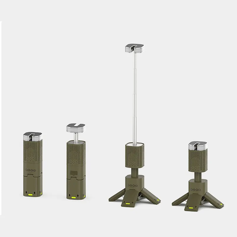 VOLODYMYR Telescopico LED Luce da campeggio Faro portatile Altoparlante Bluetooth 14000mAh Torcia esterna impermeabile magnetica