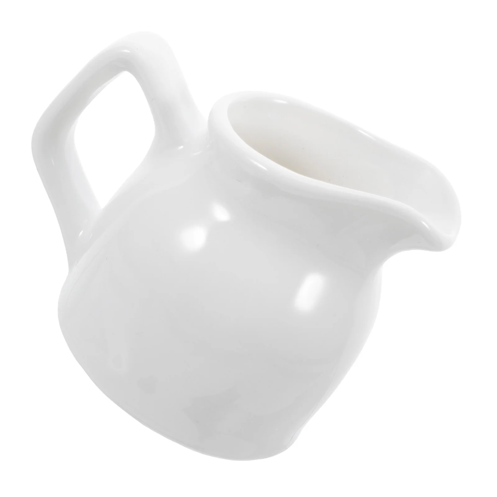 

Ceramic Milk Frothing Cup Smooth Surface Easy Cleaning Ideal for Coffee Enthusiasts Condiment Cups Reusable Creamer Container