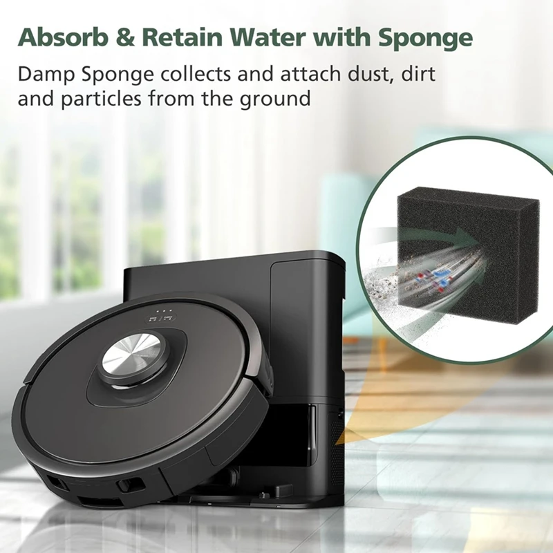 قطع غيار مكنسة كهربائية روبوت لمصفوفة القرش RV2310AE ، فرشاة جانبية رئيسية ، فلاتر HEPA ، فلتر إسفنجي ، 9 فط