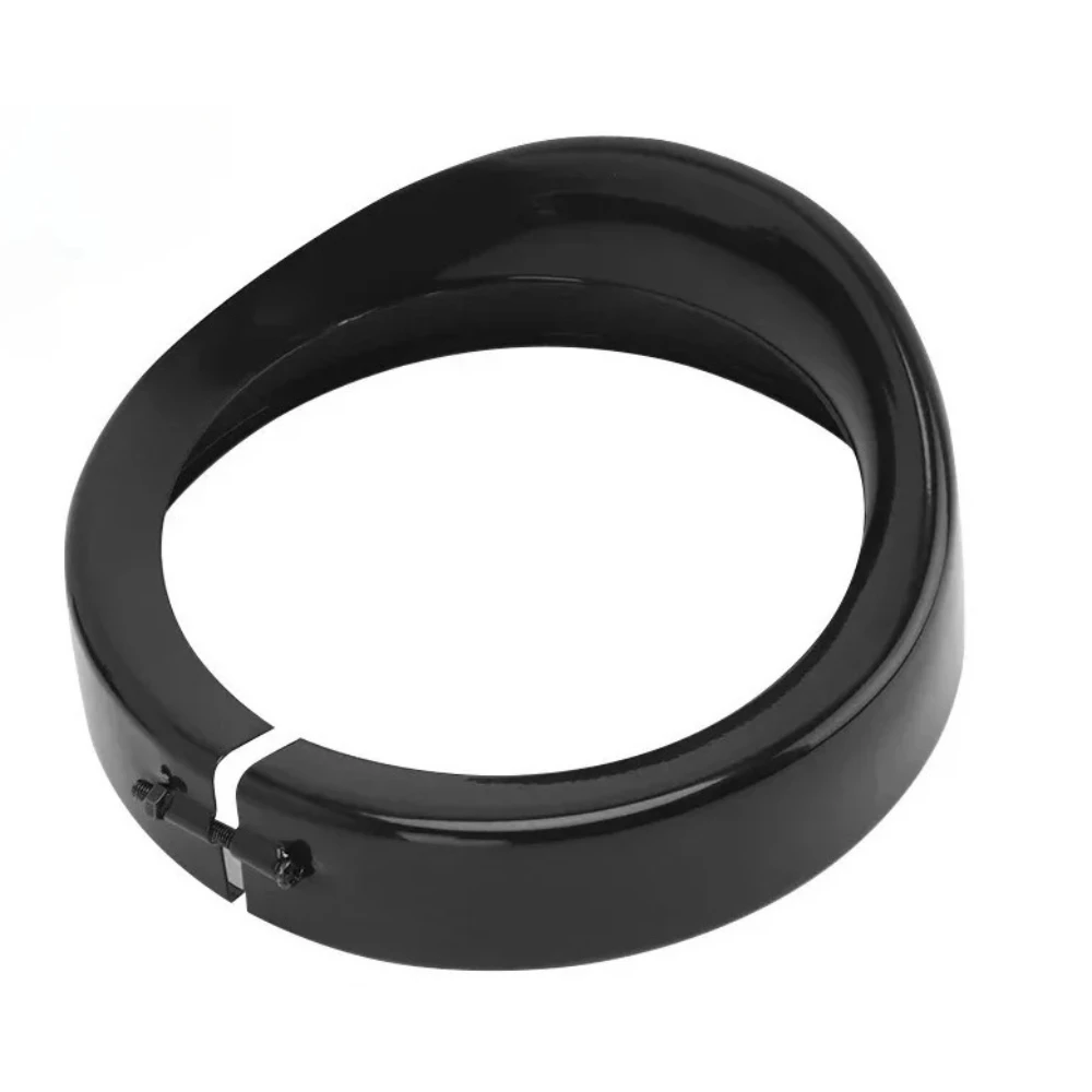 

Motorcycle Accessory For Harley Touring Street Glide/Road King Glide FL & Softail 7" Headlight Trim Visor Ring Bezel 1984-up