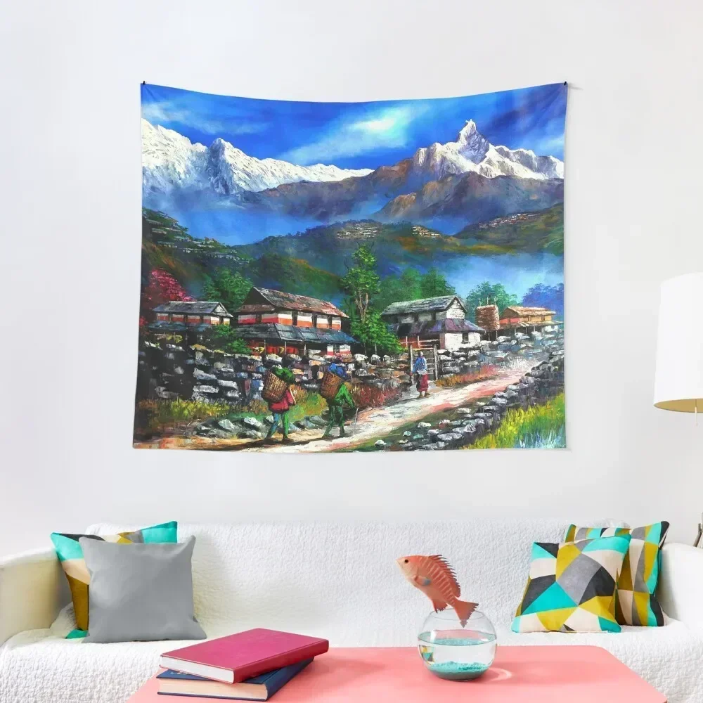 

Panoramic View Of Everest Mountain Tapestry Decor For Room Home Decorations Tapestry