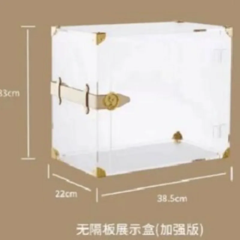Customized acrylic transparent storage box, bag, shoe decoration, collection, first and second layers display box