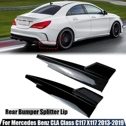 Rear Bumper Diffuser Splitter Canard Spoiler For Mercedes Benz CLA Class C117 W117 AMG CLA45 2013-2019 Car Accessories