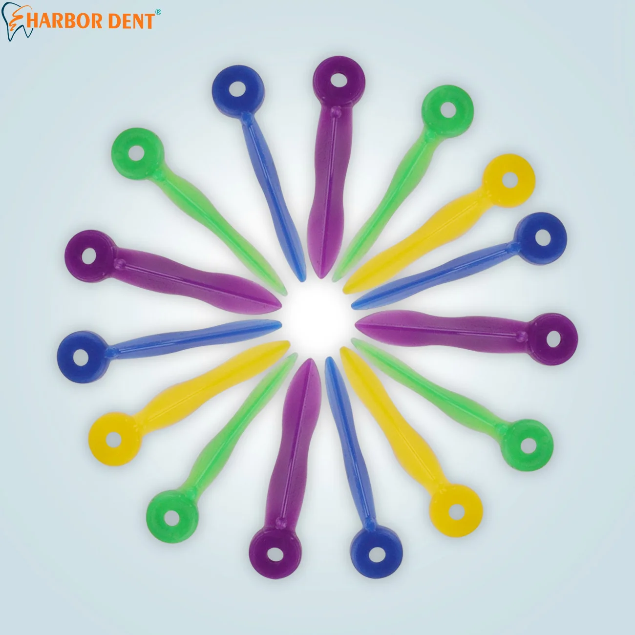 

Стоматологические клинья для разделения зубов, 100 шт./кор., одноразовые пластиковые зубные зазоры с отверстием, стоматологические материалы для ухода за полостью рта S/M/X/XL