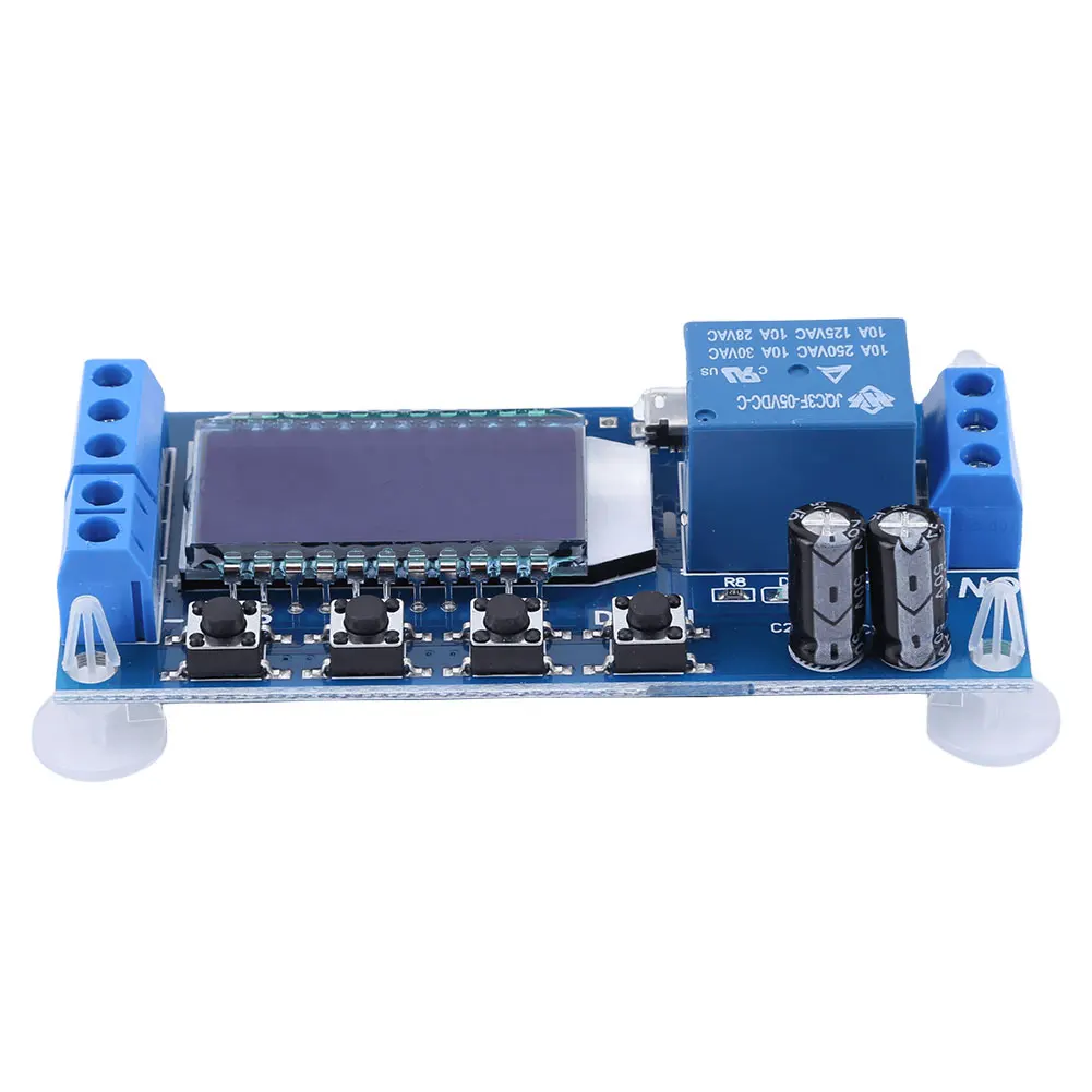 XY-LJ02 Modulo relè di commutazione ritardo trigger con display LCD Alimentatore USB 5V per controllo automatico domestico