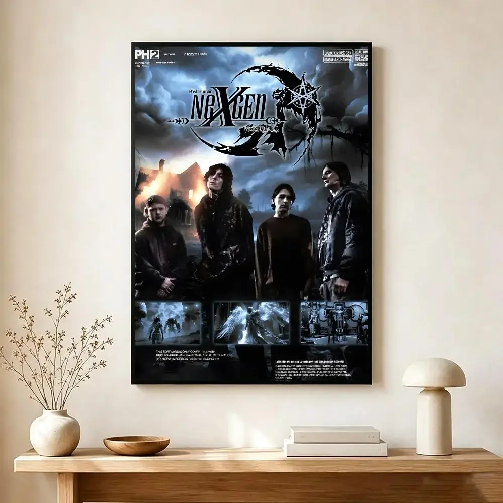 Intense Metal Band B-Bring Me the Horizon Poster Lightweight Self‑Adhesive PP Wall Decal for Study Room Bedroom Decor Gift