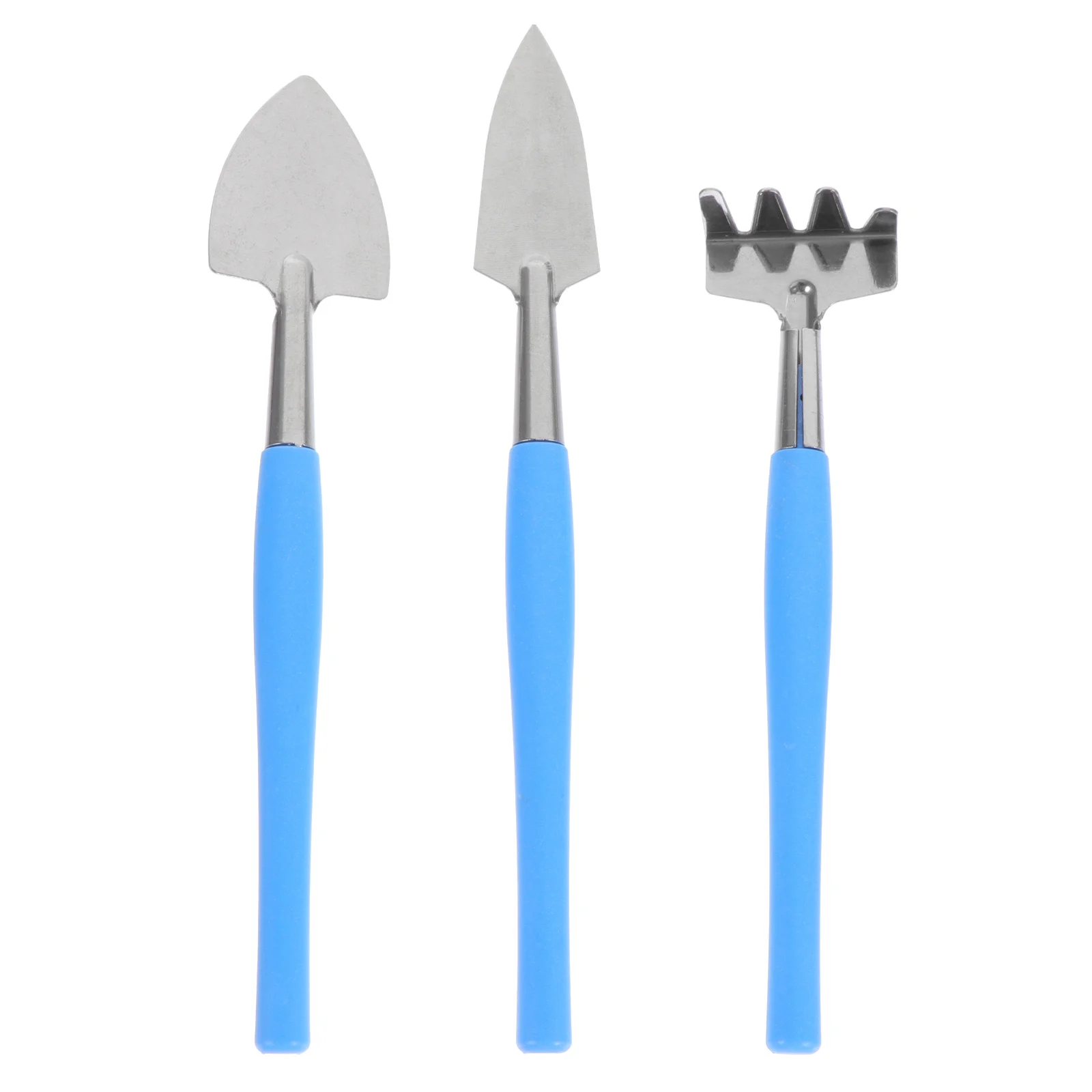 

3pcs Thickened Gardening Shovels Set Stainless Steel Soil Loosening Tools Non-Slip Handle Long Lasting Garden Farming Utensils
