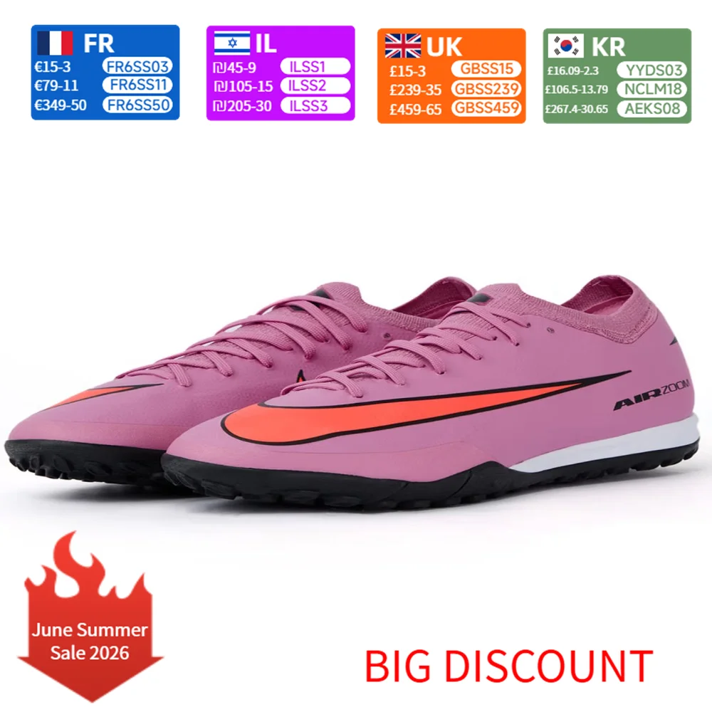

Mercurial Vapor 16 Pro Turf Football Shoes unisx Soccer Cleats Agile Support Quick Turf Grip Lockdown Performance FQ8687-600