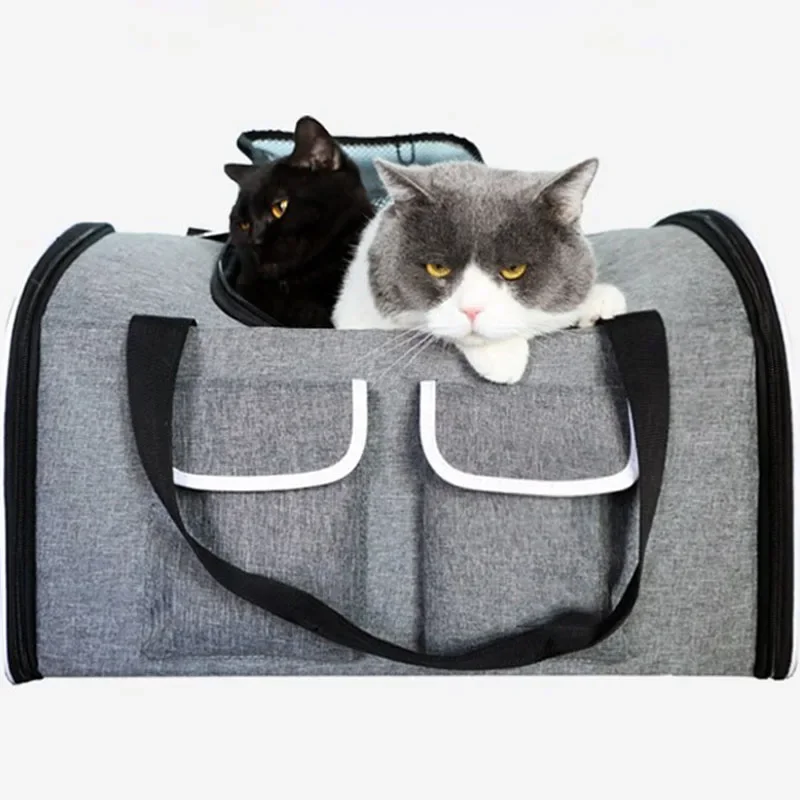 Big Space Foldable Pet Carrier Backpack, Portable Astronaut Transport Travel Carrying Shoulder Handbag Cat and Dog Bag