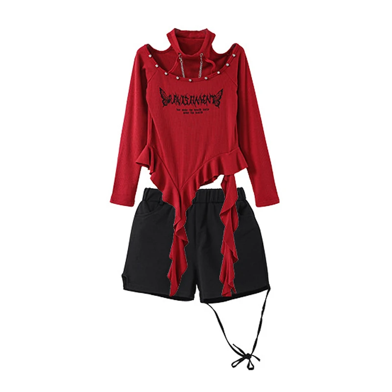 Kinder K-pop Unregelmäßige Crop Top Street Dance Lose Hosen Mädchen Gruppe Kleidung Jazz Kostüm Kinder Hip Hop Streetwear set