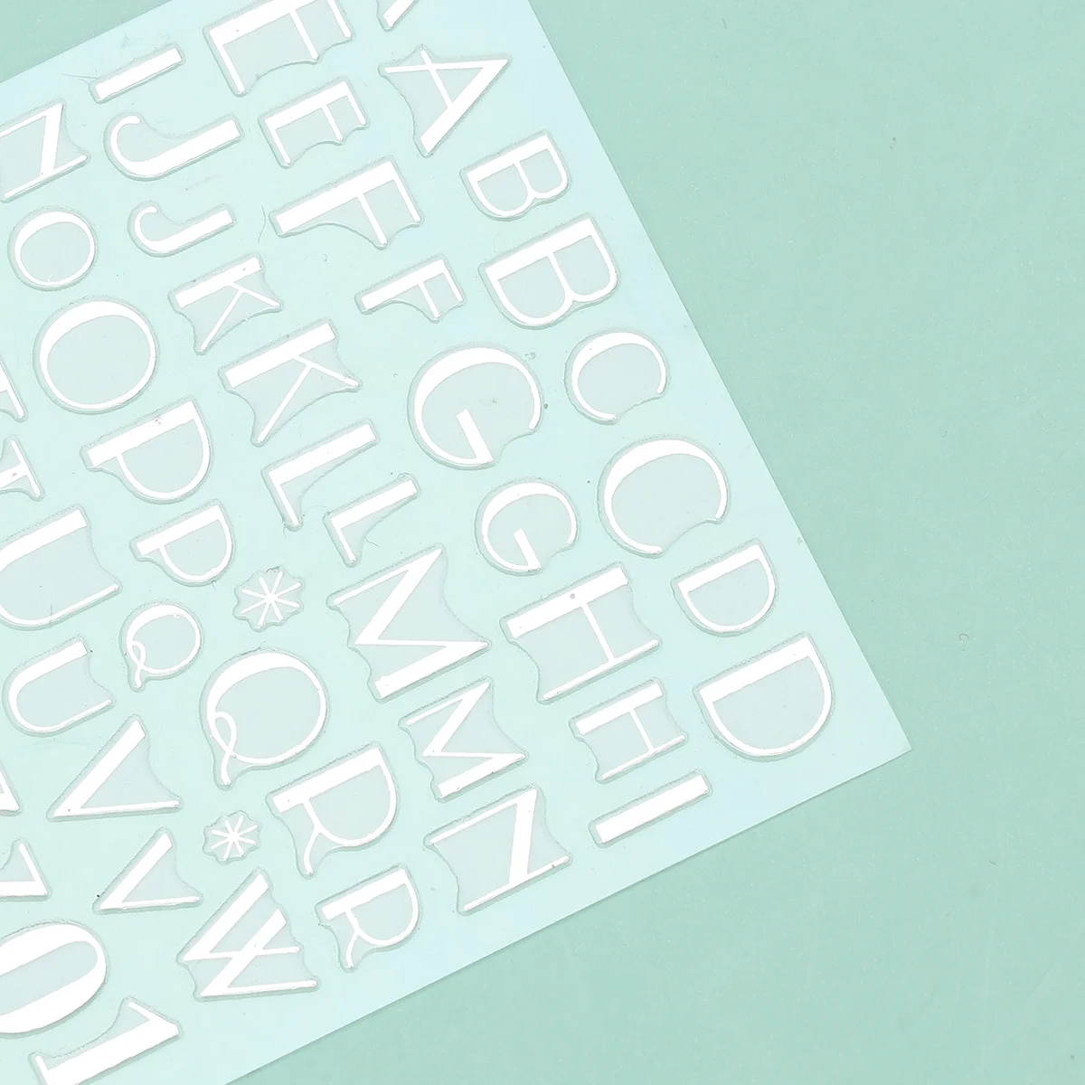 

8pcs Nail Art Stickers Letter Pattern Adhesive Decals For Long Short Nails Diy Manicure Design Waterproof Nail Accessories