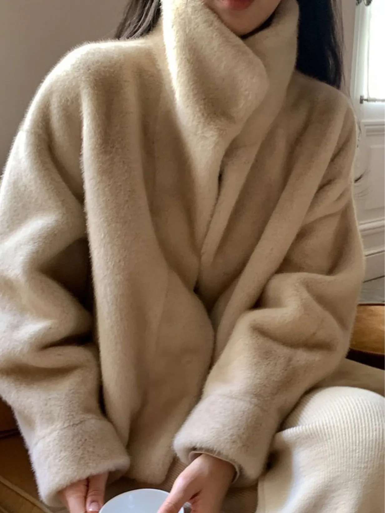   Kunstpelz Jaet Damen Winter Warme Baumwollkleidung Kleine Größe Koreanisches Sle Pendelmuster Andere Materialoberbekleidung