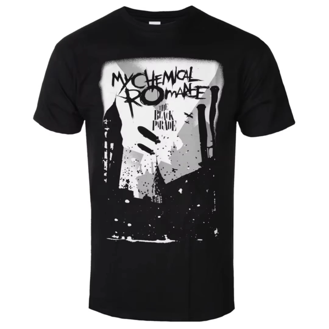 2026 New My Chemical Romance - Industry Pattern Printed T-shirt - Gothic Style T-shirt - Emotional Punk Band
