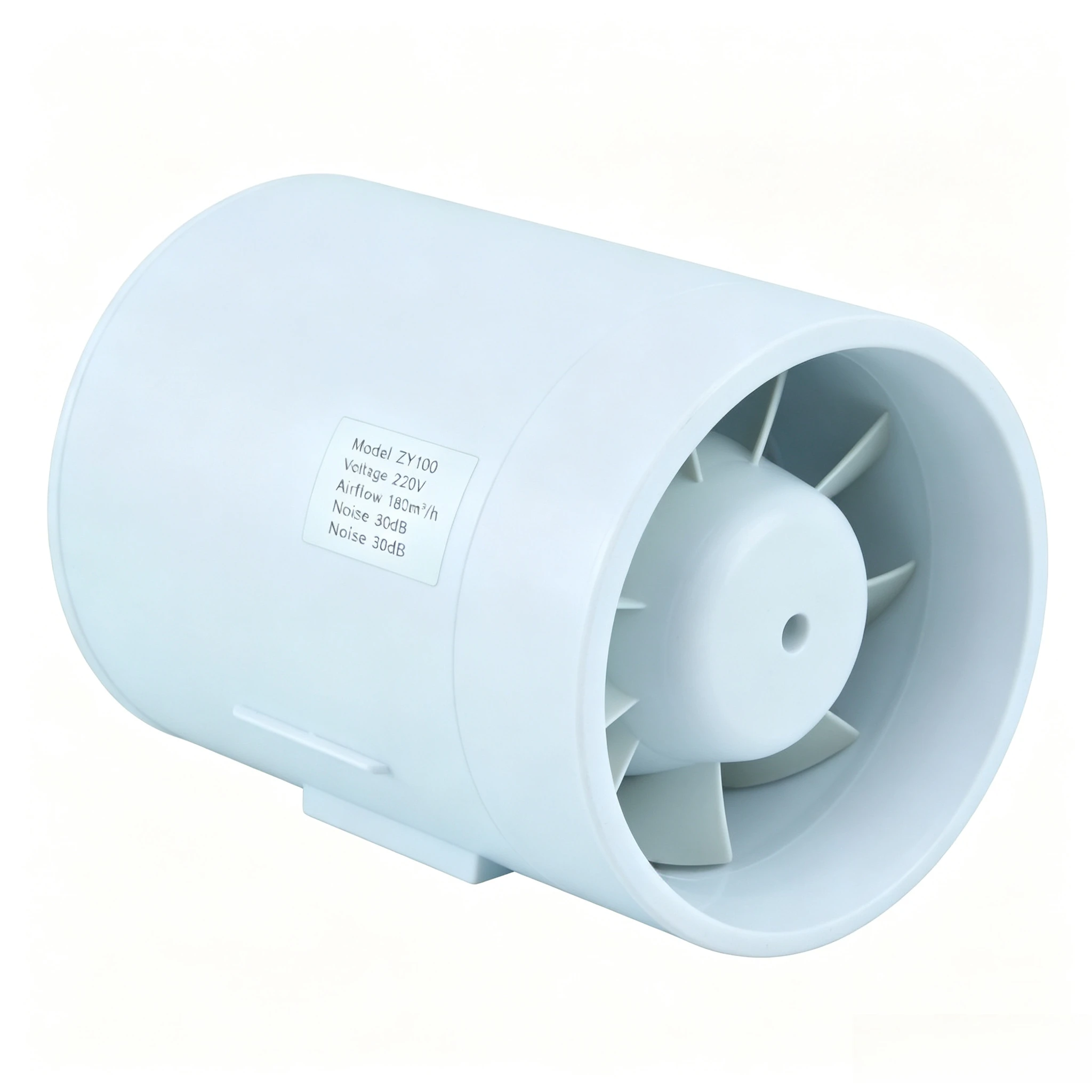 ZY Series Inline Duct Booster Fan 100-150mm Small Vent Blower for HVAC Ventilation & Fume Extraction