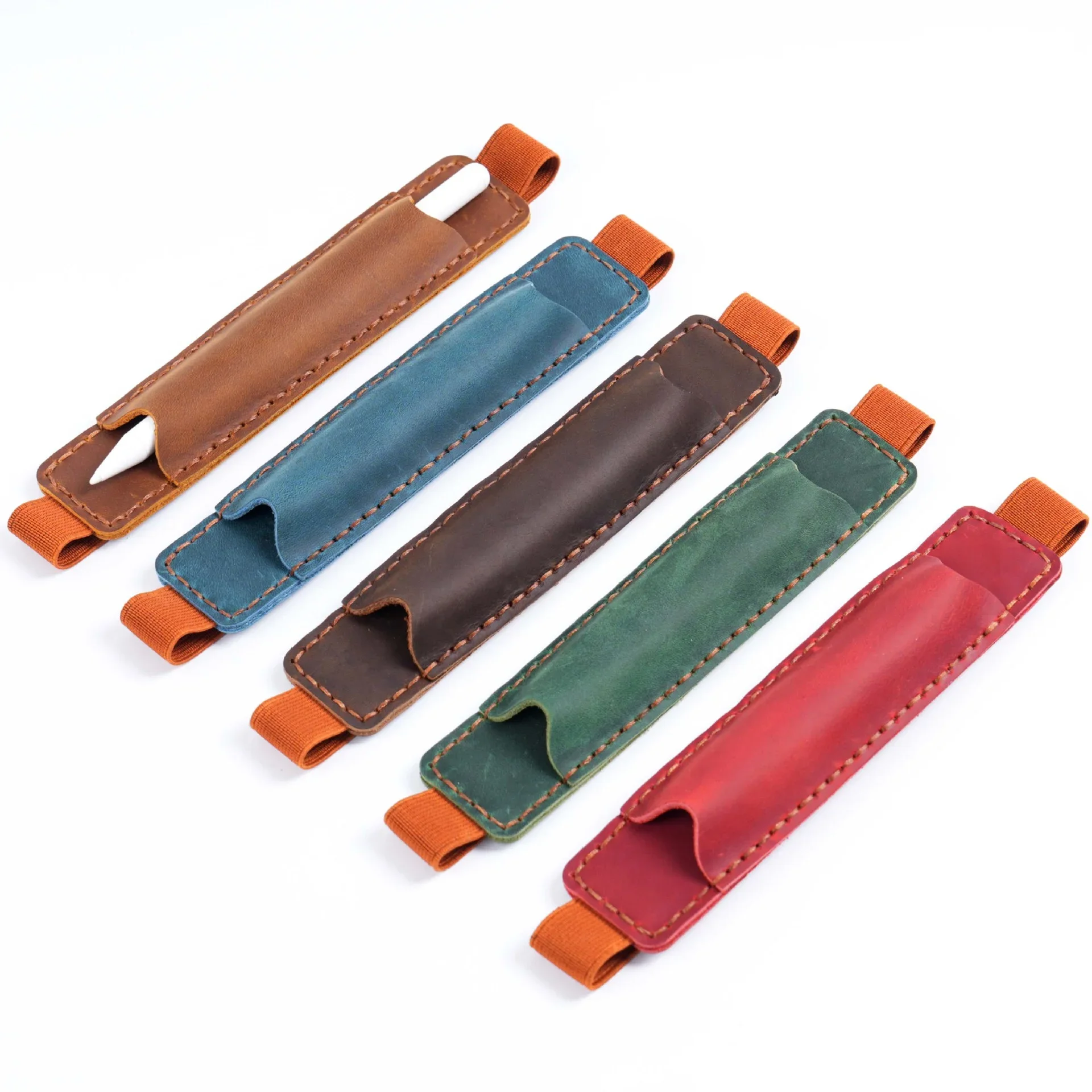 Leather Pencil Case Cute School Supplies Kawaii Stationery Organizer Case School Stationery Pouch Cute Pouch Mini Book Clip Gift