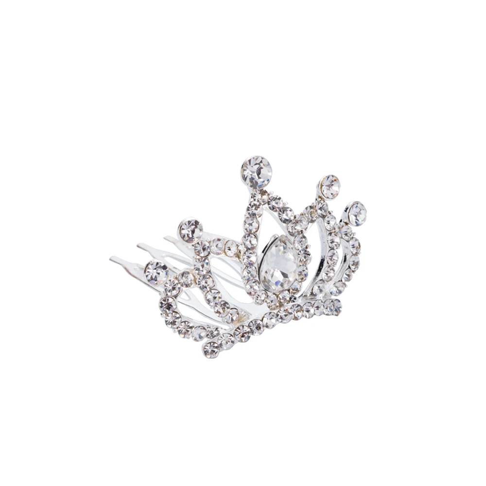 Accesories Mini Hairpin Headpieces Hairclip for Girls  Gift Flower Crystal Rhinestone Tiara Crown Hair Comb Hair Jewelry